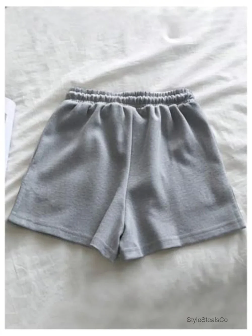 3 Pack Sweat Shorts Drawstring Elastic Waist High Rise Athletic Mini Shorts